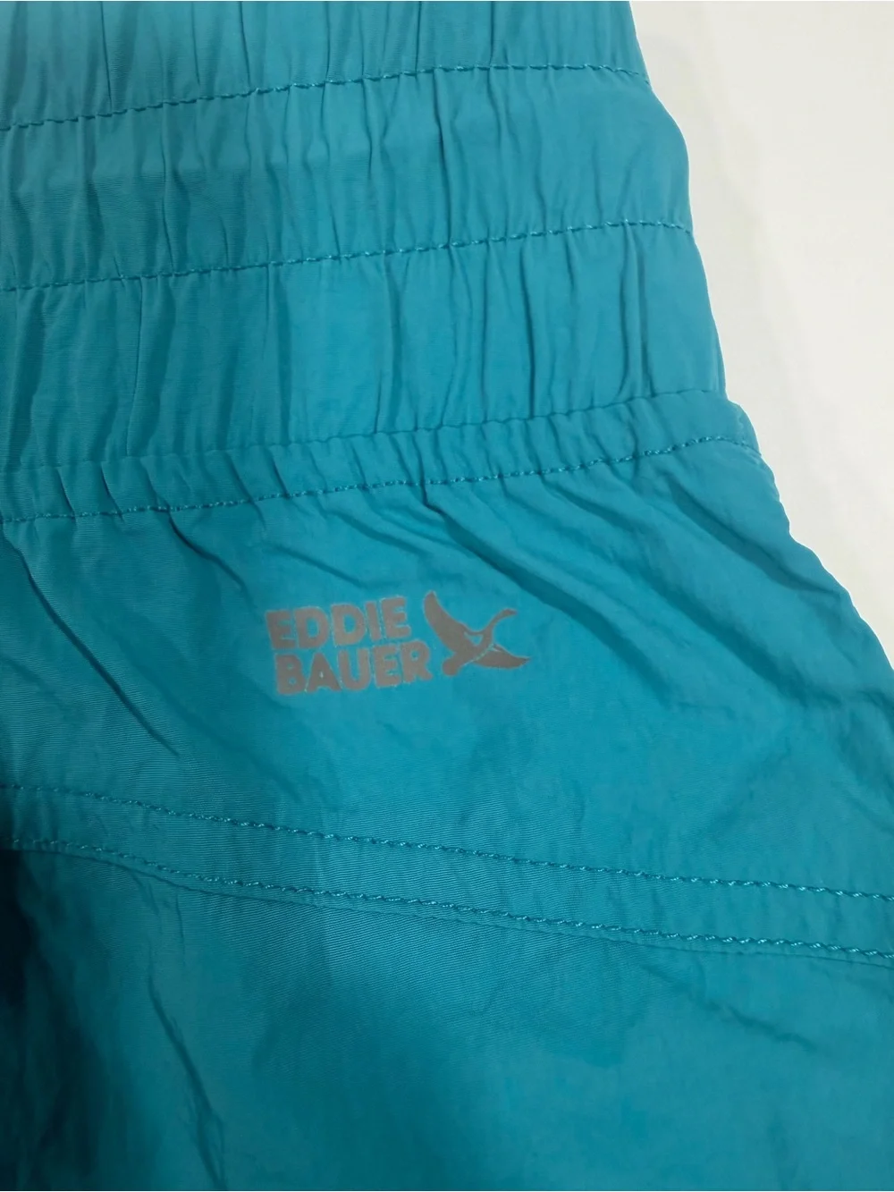 Eddie Bauer women’s Teal Elastic-Waist Shorts